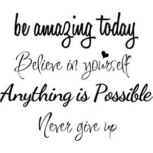 Inspirational quotes decal